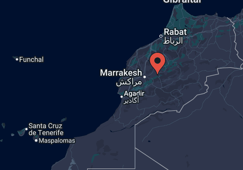 Carte interactive du Maroc
